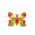 Children's Traditional Toys Learning Lower-case Alphabet Colorful Butterfly Wooden Letter Puzzle